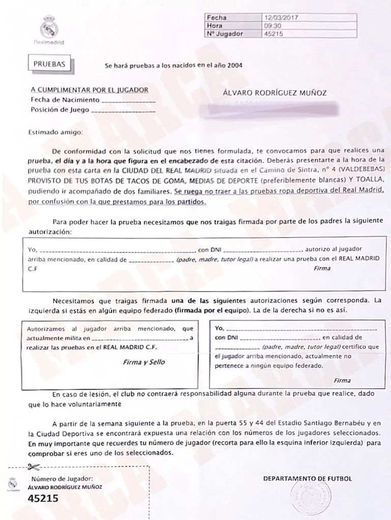 خطاب ريال مدريد ألفارو رودريجيز موهبة ريال مدريد