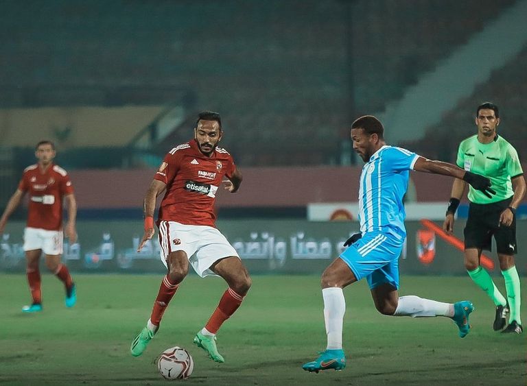 جانب من مباراة الأهلي والداخلية