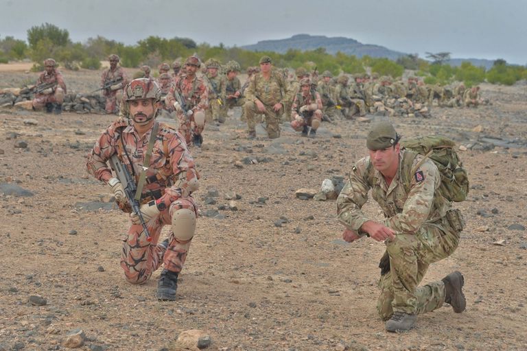 جانب من التدريب