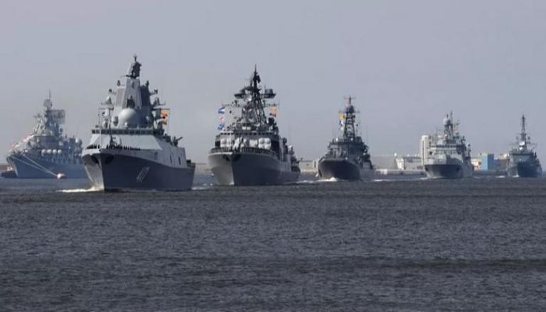 الأسطول الروسي بقيادة فرقاطة الأدميرال غورشكوف