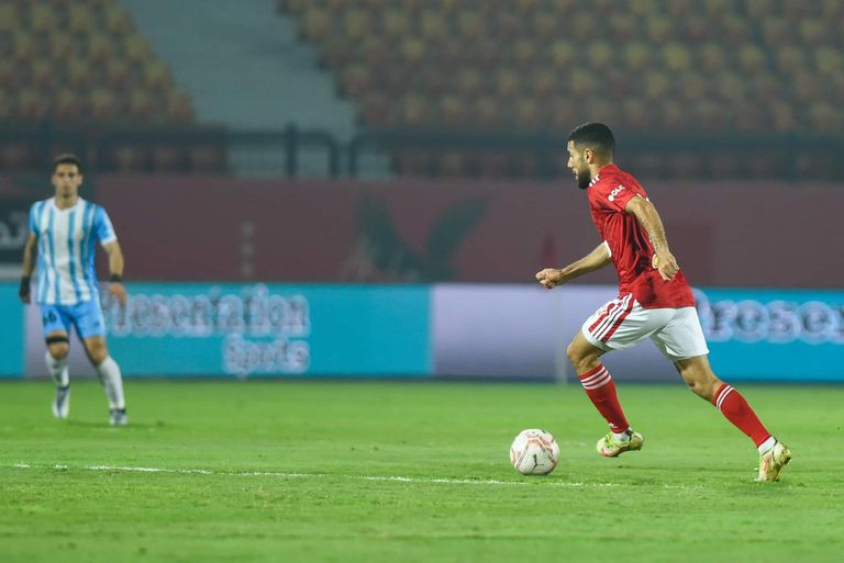 جانب من مباراة الأهلي والداخلية مارسيل كولر مدرب الأهلي