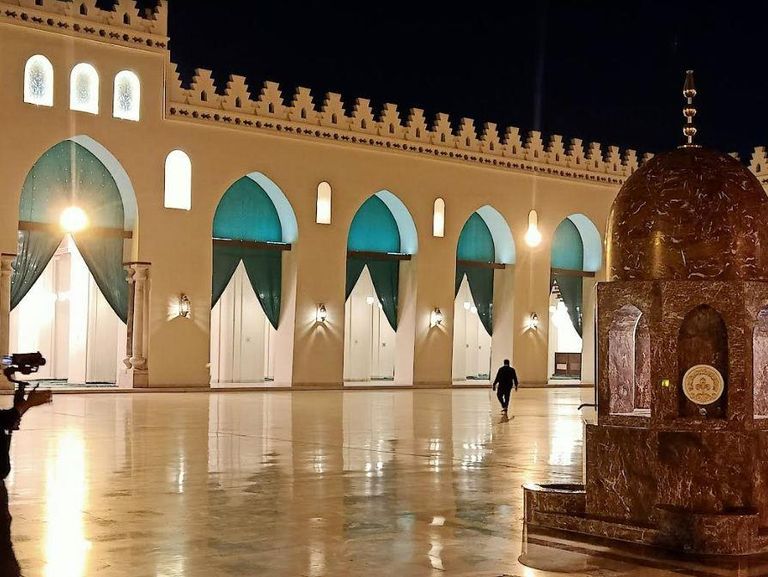 مسجد الحاكم بأمر الله بالقاهرة بعد ترميمه