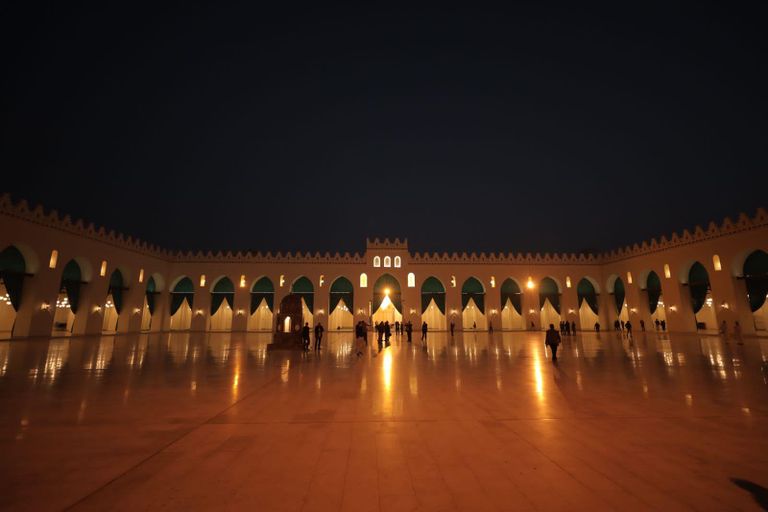 مسجد الحاكم بأمر الله بالقاهرة بعد ترميمه