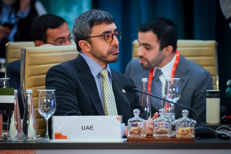 الشيخ عبدالله بن زايد آل نهيان يشارك في اجتماعات وزراء خارجية مجموعة العشرين