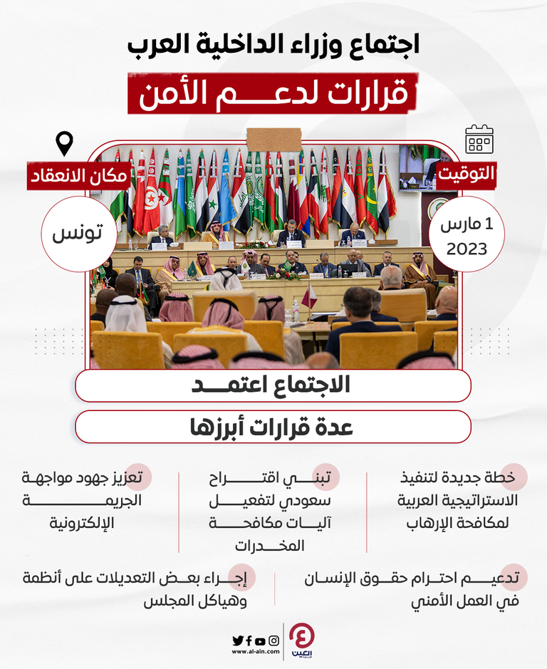 وزراء الداخلية العرب في ختام اجتماعهم