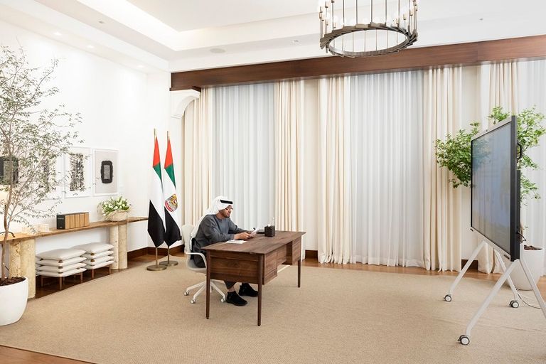 الشيخ محمد بن زايد آل نهيان رئيس دولة الإمارات يشهد مراسم توقيع اتفاقية شراكة اقتصادية شاملة بين الإمارات وتركيا