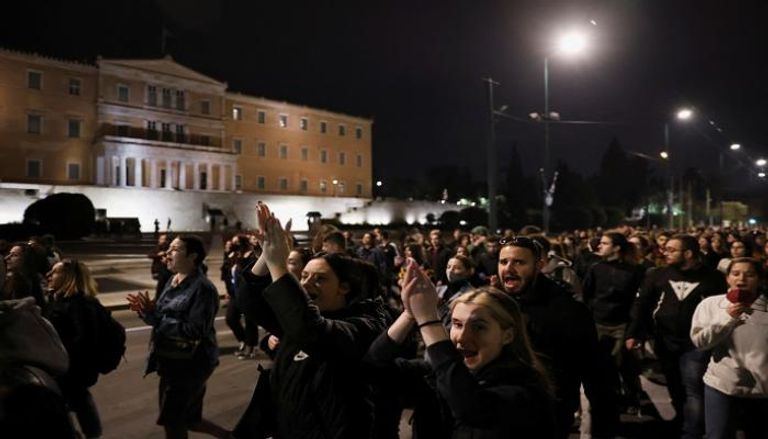 جانب من المظاهرات التي تشهدها اليونان- رويترز