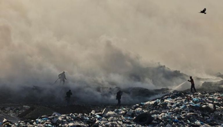 مكب النفايات الرئيسي في منطقة جحر الديك 