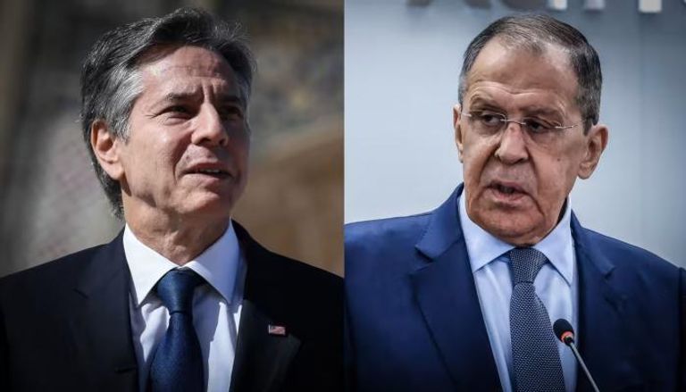 سيرجي لافروف وأنتوني بلينكن وزراء خارجية المجموعة الرباعية