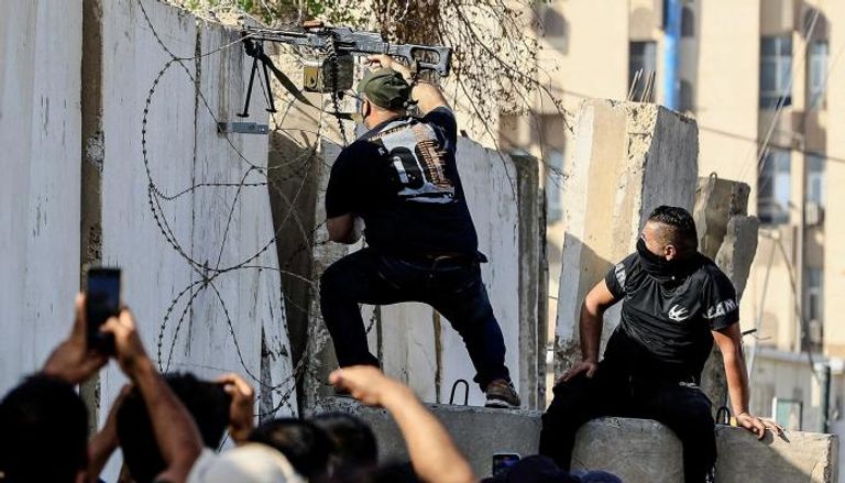 أنصار الصدر في مواجهة مع مليشيات الحشد في بغداد