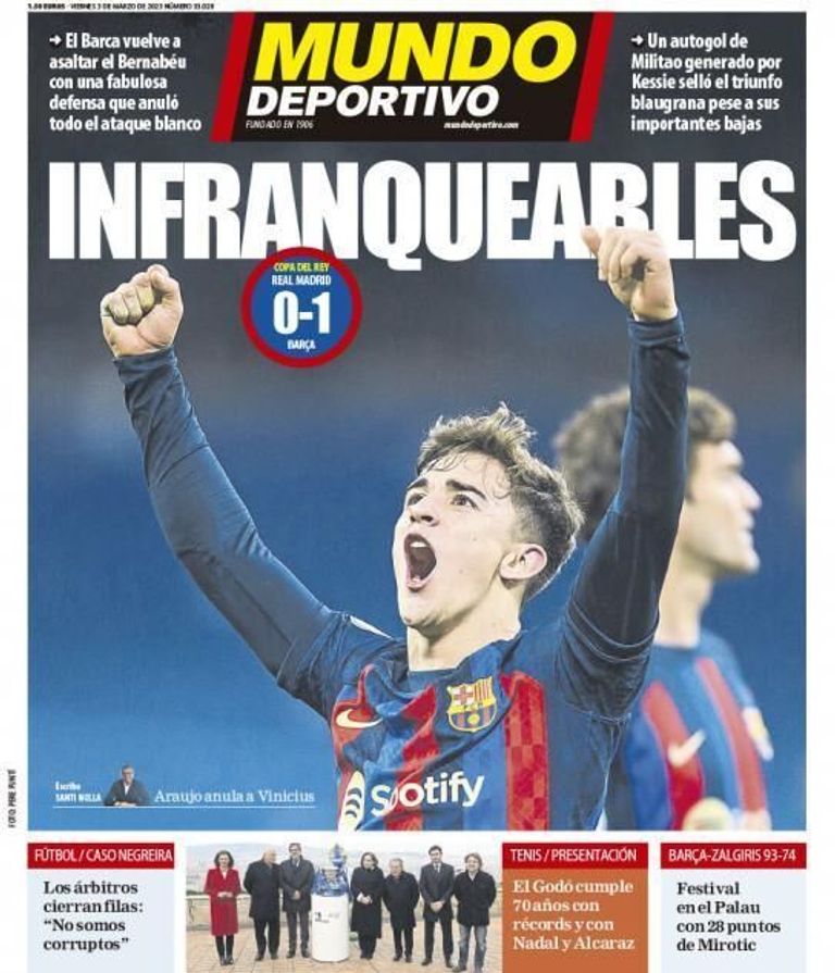 برشلونة يفوز على ريال مدريد في الكلاسيكو