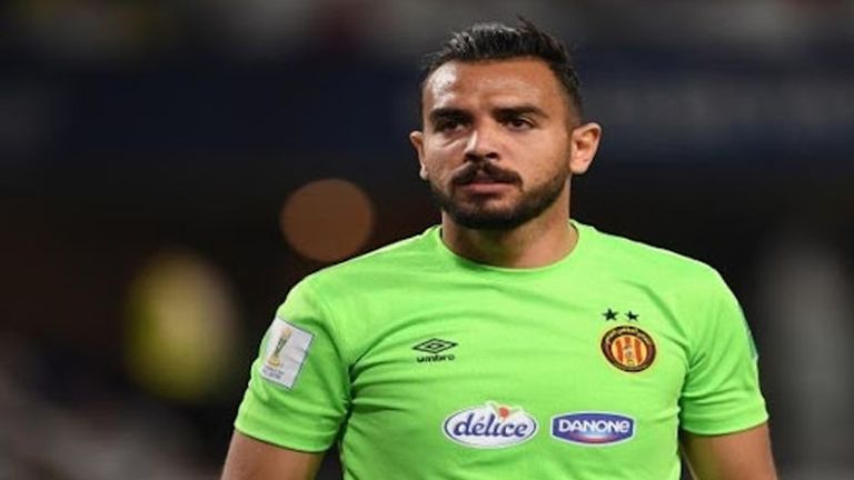 معز بن شريفية حارس الترجي التونسي الترجي ضد الزمالك