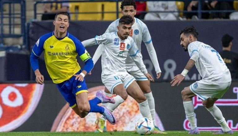 من مباراة النصر والباطن - الدوري السعودي