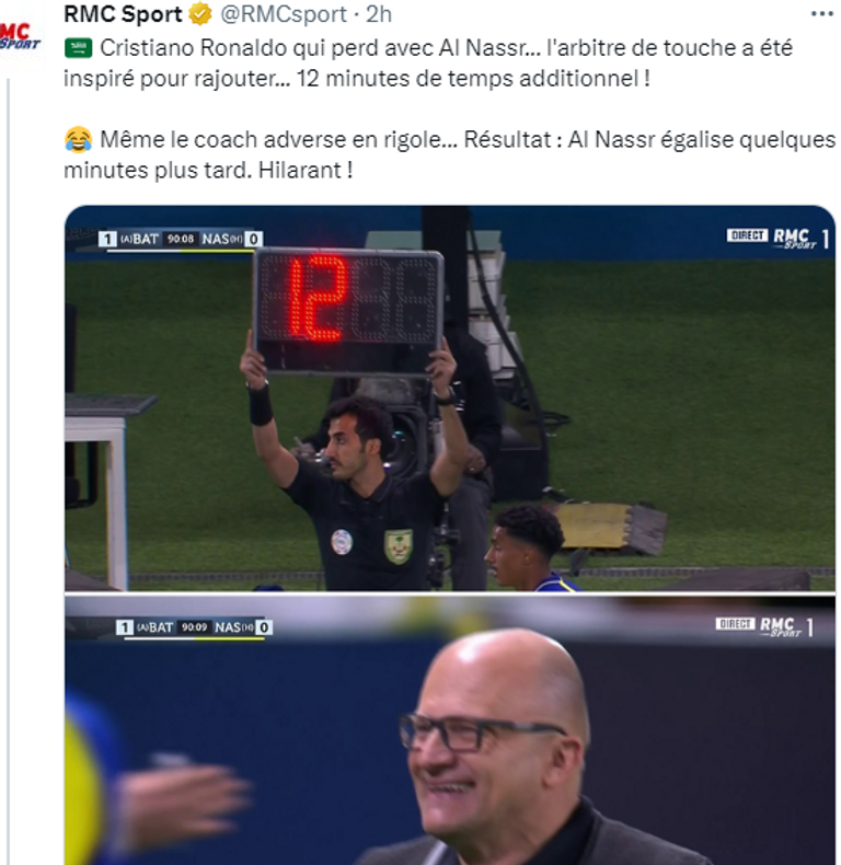 سخرية مونت كارلو من مباراة النصر والباطن في الدوري السعودي