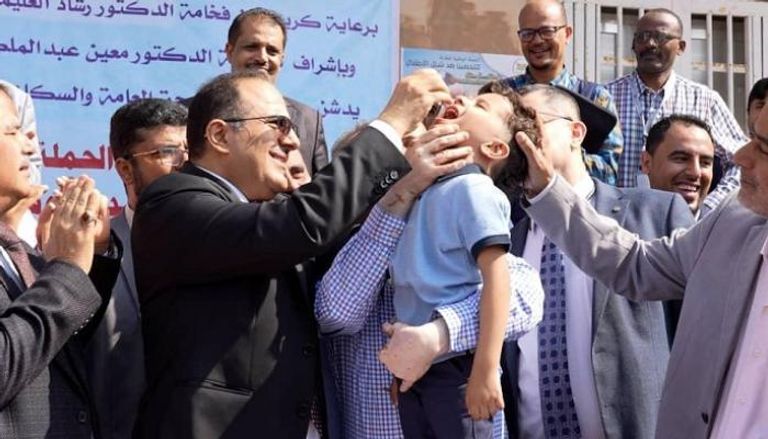 حملة التطعيم ضد شلل الأطفال في اليمن