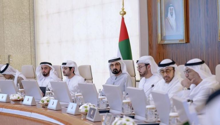 مجلس الوزراء الإماراتي برئاسة الشيخ محمد بن راشد آل مكتوم