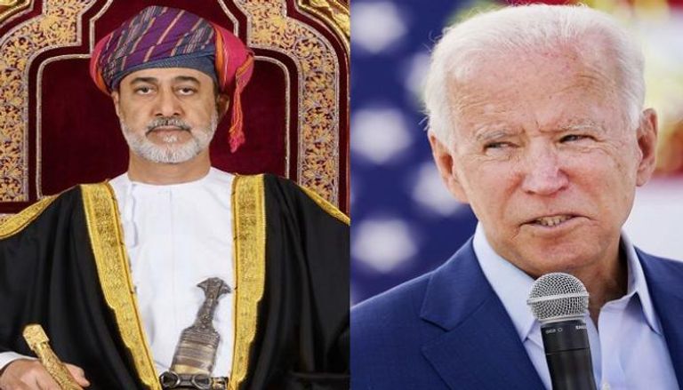 الرئيس الأمريكي بايدن وسلطان عمان هيثم بن طارق