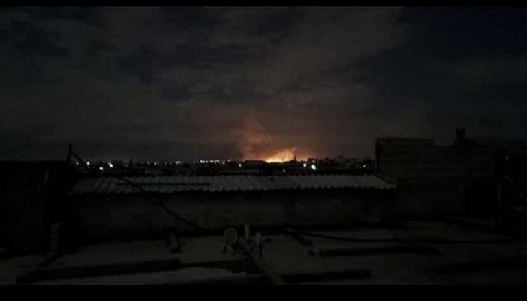 جانب من الهجوم بمحيط مطار حلب الدولي