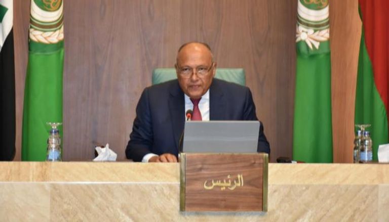 وزير الخارجية المصري سامح شكري رئيس الدورة الحالية لوزراء الخارجية العرب