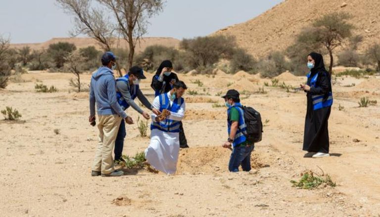 جانب من فعاليات أسبوع الشجرة في السعودية 