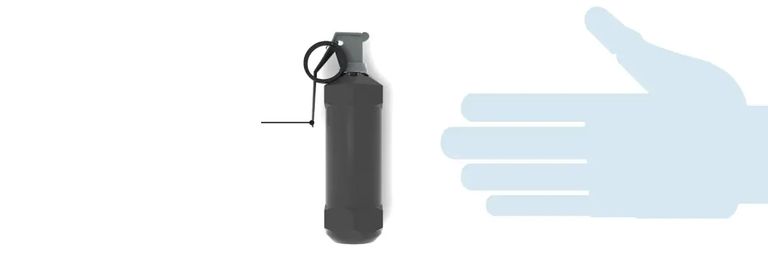 شرطية تستعد لإطلاق إحدى قنابل فض المتظاهرين - أرشيفية