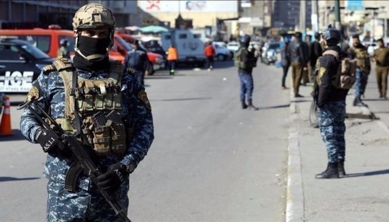 قوة من الشرطة العراقية في مهمة أمنية