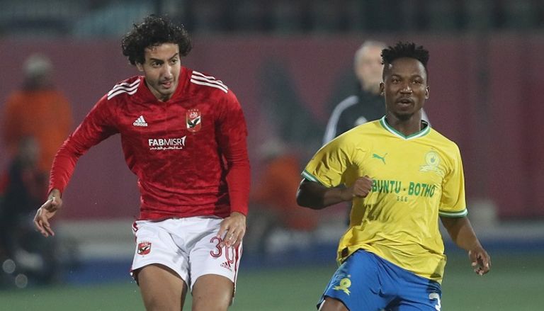 من مباراة الأهلي وصن داونز في دوري أبطال أفريقيا