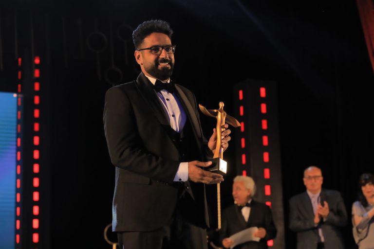 جانب من توزيع الجوائز في المهرجان