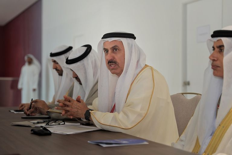 جانب من لقاء صقر غباش وأولكسندر كورنينكو