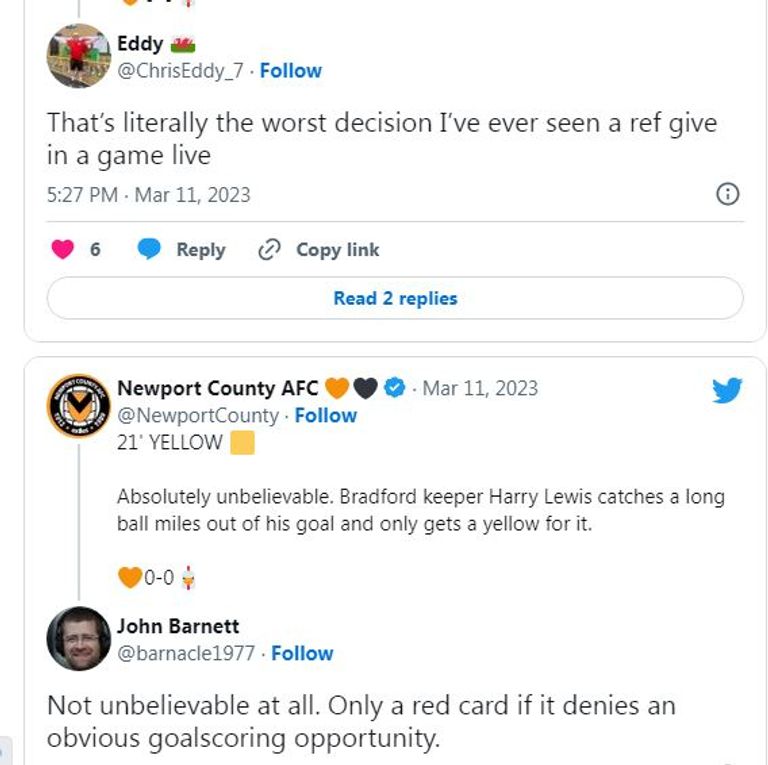 تعليق نادي نيوبرت ورد الجماهير هاري لويس حارس مرمى برادفورد