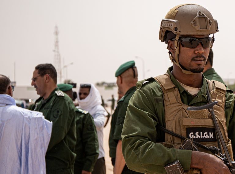 عناصر من الجيش الموريتاني في حالة استراحة- أرشيفية