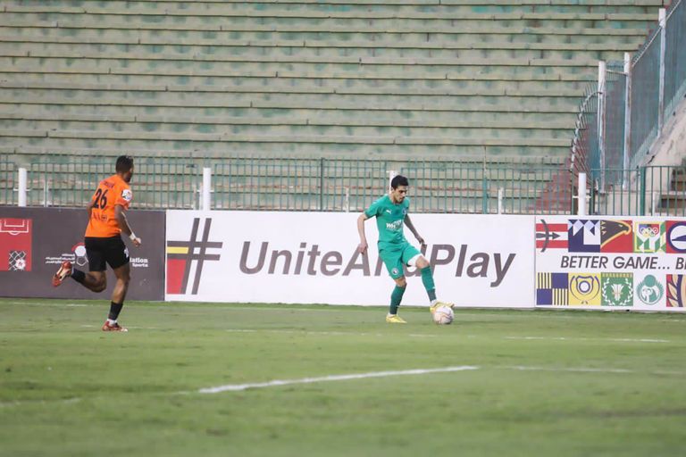 بيراميدز جانب من مباراة بيراميدز والبنك الأهلي