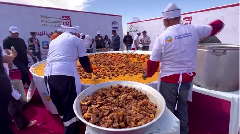الكُسكُسي يعتبر من الوجبات الأساسية في ليبيا