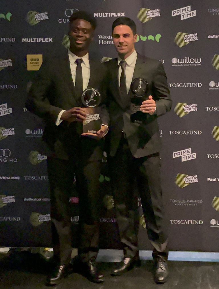 ميكيل أرتيتا وبوكايو ساكا