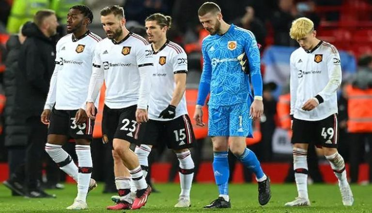 مانشستر يونايتد من مباراة ليفربول كرة القدم