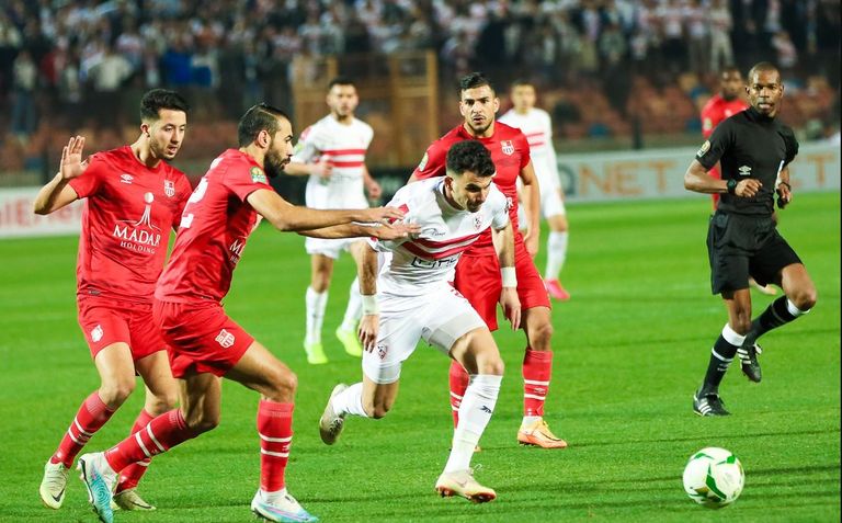 مباراة شباب بلوزداد والزمالك في دوري أبطال أفريقيا - صورة أرشيفية