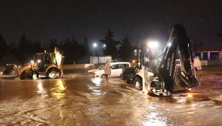 فيضانات تضرب منطقة الزلزال في تركيا