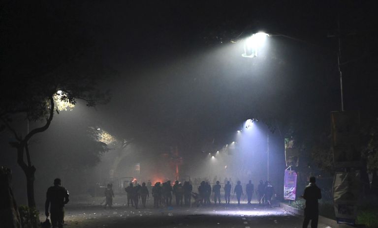 جانب من الاحتجاجات في لاهور الباكستانية- أ ف ب