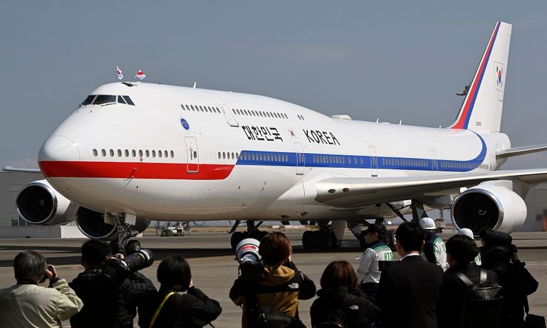 الرئيس الكوري الجنوبي لدى وصوله طوكيو