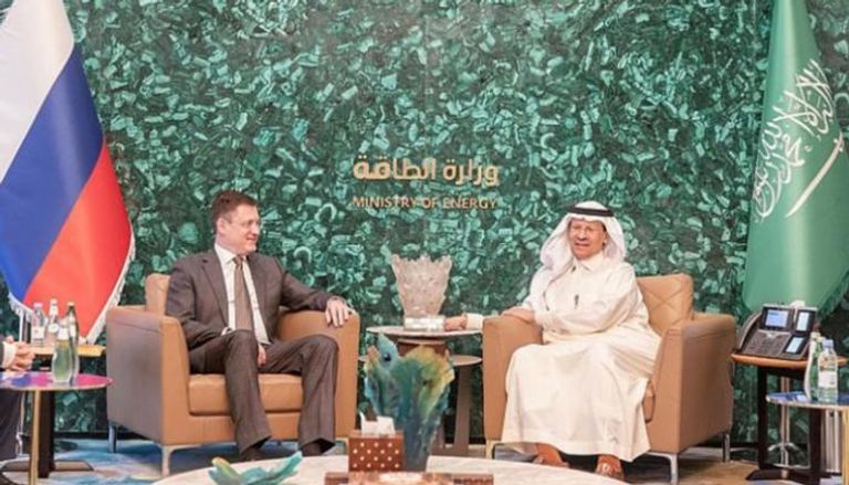 لقاء وزير الطاقة السعودي بنظيره الروسي في الرياض