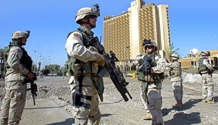 جنود من التحالف الدولي خلال الأيام الأولى لاجتياح بغداد