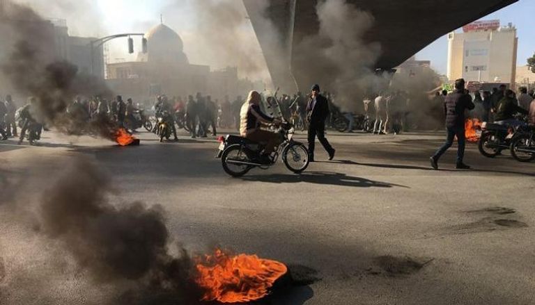 جانب من احتجاجات سابقة في إيران - أرشيفية