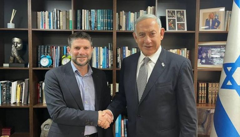 نتنياهو مع سموتريتش  وزير المالية الإسرائيلي بتسلئيل سموتريتش - رويترز