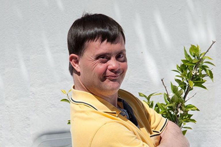 أطفال مصابون بمتلازمة داون