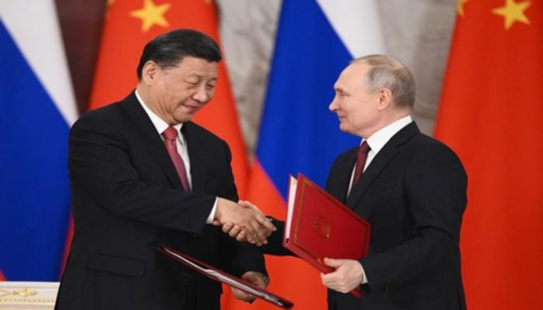 جانب من لقاء الرئيسين الروسي والصيني