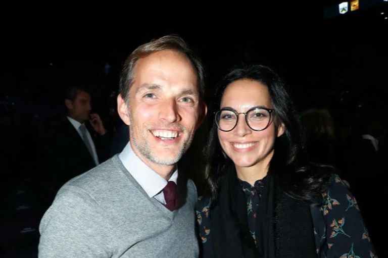 توماس توخيل مدرب بايرن ميونخ مع زوجته السابقة توماس توخيل ويوليان ناغلسمان