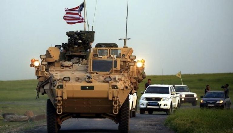 مركبة تابعة للقوات الأمريكية في شمال سوريا 