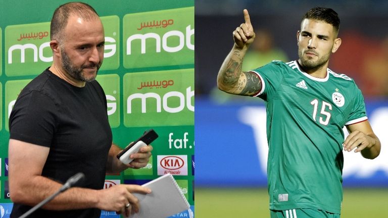 أندي ديلور وجمال بلماضي  إسلام سليماني وجمال بلماضي