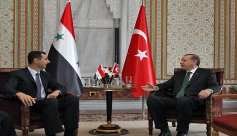 لقاء سابق بين أردوغان والأسد