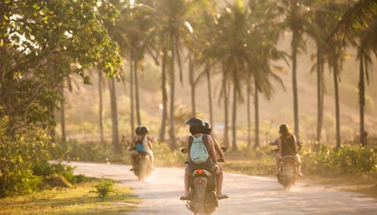 قيادة الدراجات النارية في بالي